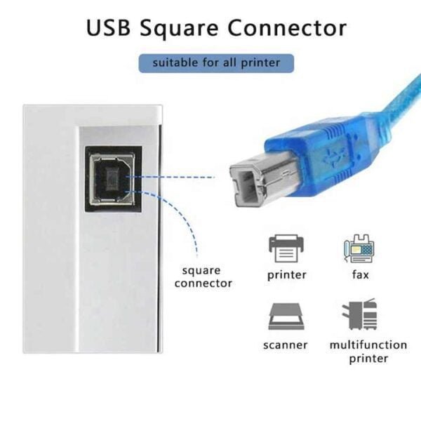 USB A Male To USB B Male Cable