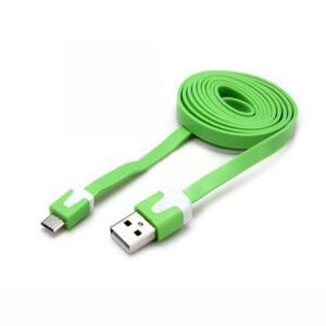 Flat Noodle Micro Coiled USB cable