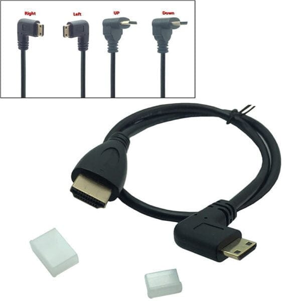 90 Degree MINI HDMI to HDMI Cable