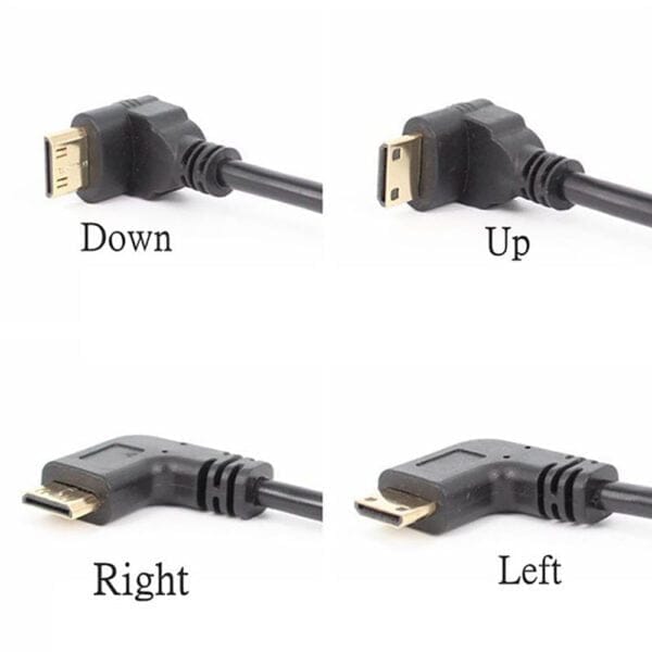 90 Degree MINI HDMI to HDMI Cable