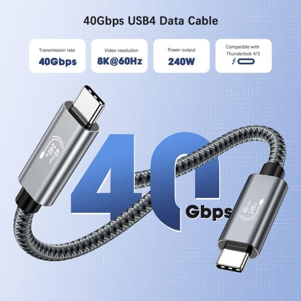 40gbps USB 4 Type C