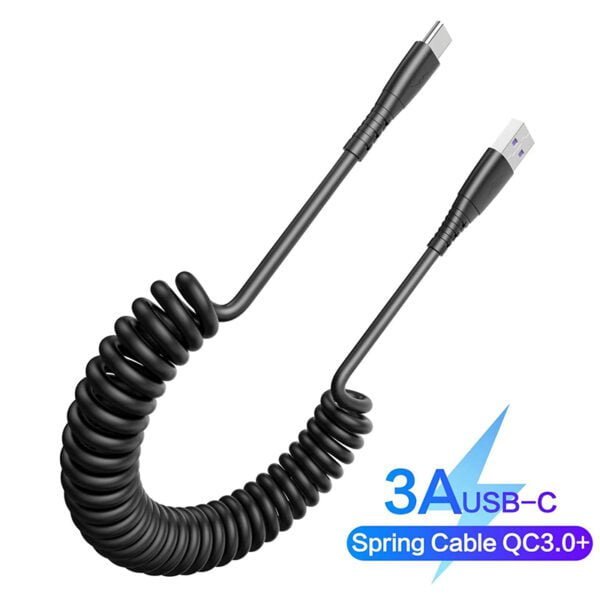 Coiled USB Cable