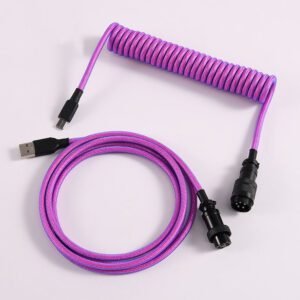 Type C Keyboard Coiled Cable