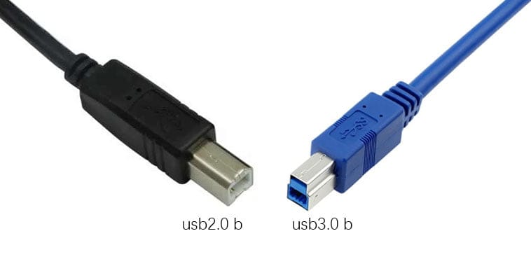 usb2.0b vs usb3.0b