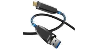 USB 3.1 Am to Type C Optical Fiber Data Cable