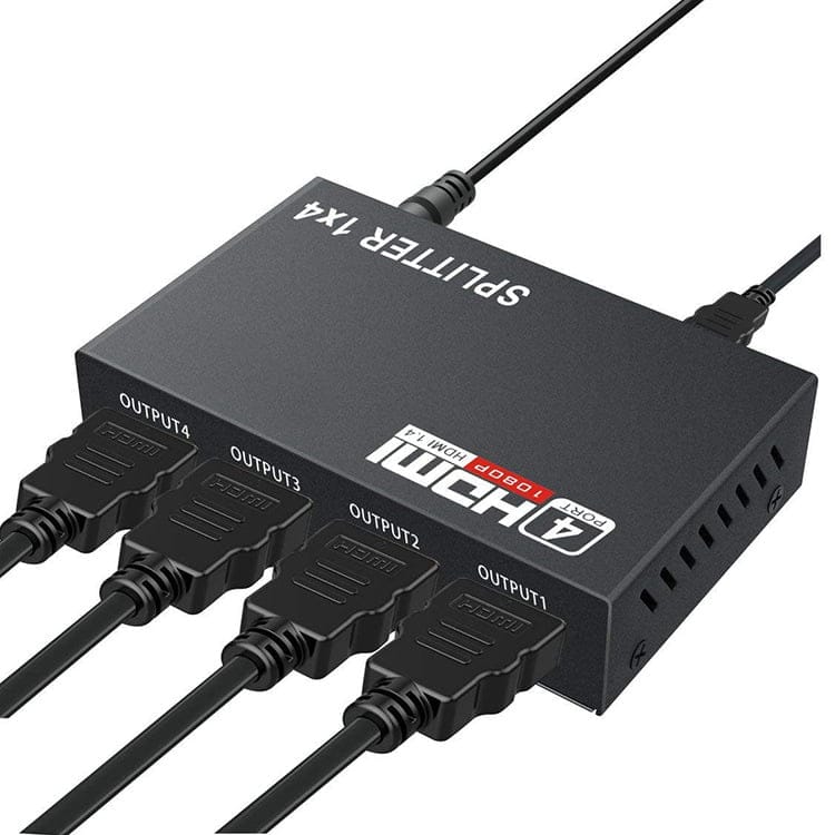 Splitter HDMI 1 In 4 Out – 4K@60Hz, HDR, Down-scaler Automatico, Per PS5/Xbox/Apple TV