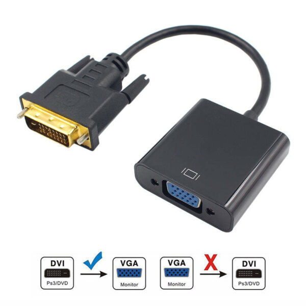 DVI to VGA Cable Adapter