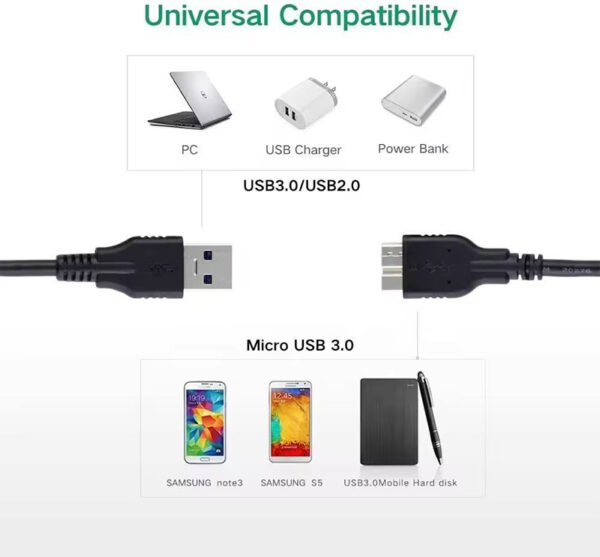 USB 3.0 a Cable Male to Micro B Male