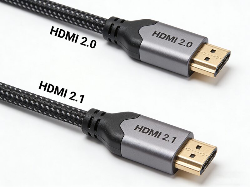 HDMI 2.1 vs HDMI 2.0 cable comparison