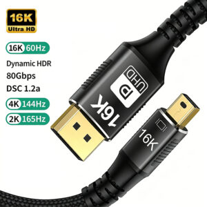 Mini DP to DP 2.1 cable