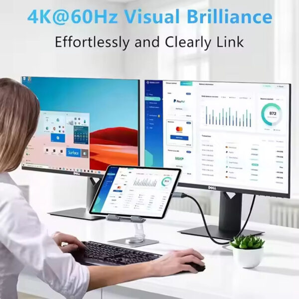 4K60Hz Thunderbolt 4 USB C to HDMI Cable - Image 4