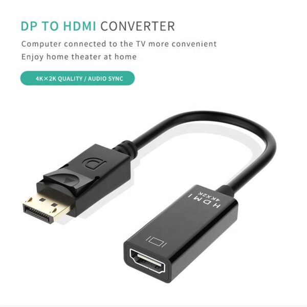 DP to HDMI Adapter, DisplayPort Male to HDMI Female 4K Converter - Image 5